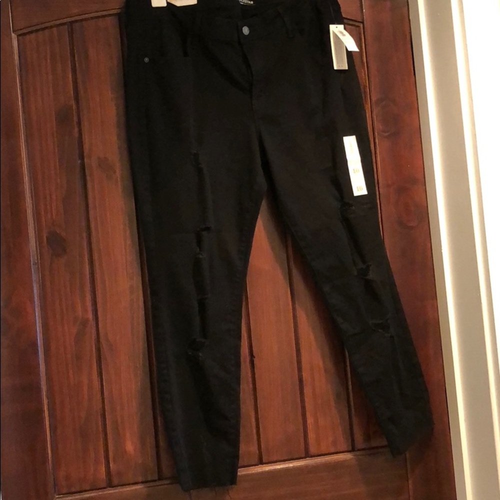 Old Navy black ripped jeans